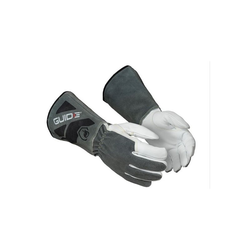 Gants de soudeur MIG dos croûte bovin paumefleur chèvre de taille 7 à taille 12
