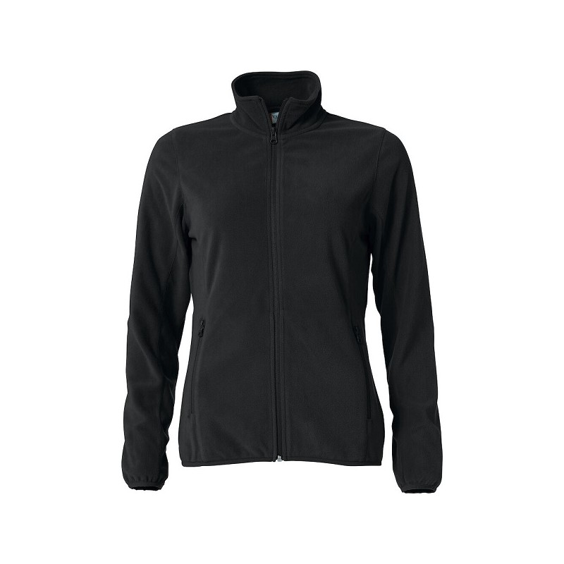 Veste polaire noir pour femme avec ZIP de taille S à taille 2XL