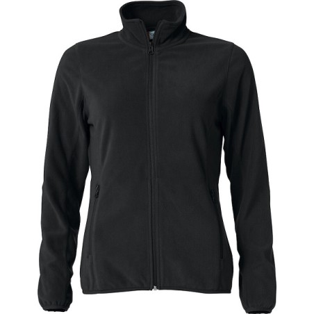 Veste polaire noir pour femme avec ZIP de taille S à taille 2XL