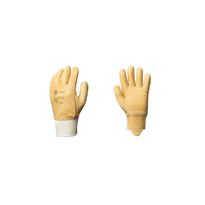 Gants hydrofuges protège artères en cuir taille 8 à taille 10