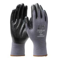 Gant tricoté enduit nitrile fibre recyclée de taille 6 à taille 11