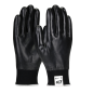 Gant tricoté polyester gris enduction complète nitrile noir de taille 8 à taille 11