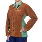 Veste de soudage en cuir pour femme avec dos proban de taille S à taille XL