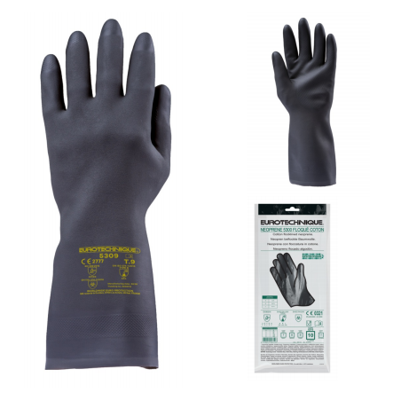 Gants NEOPRENE noirs de taille 7 à taille 11