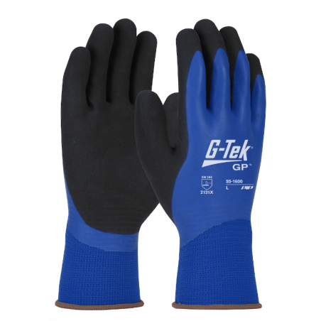 Gant tricoté tout enduit avec double enduction en latex taille 7 à taille 11