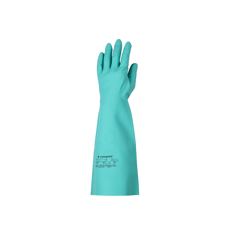 Gant nitrile 5500 plus vert longeur 45 cm taille 8 à taille 11