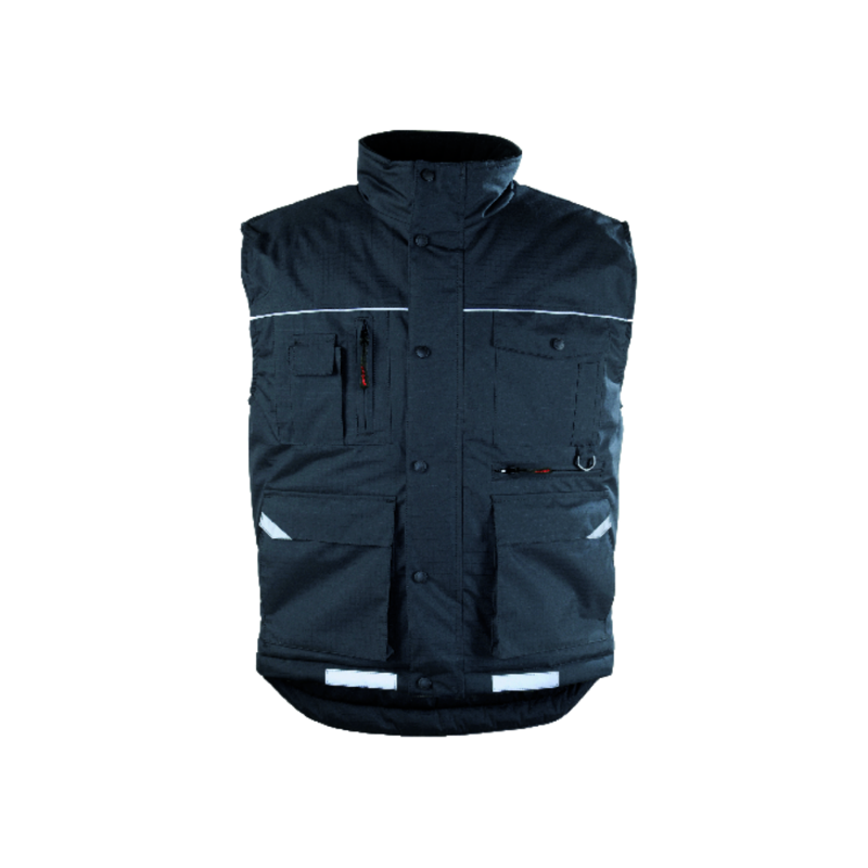 Gilet RIPSTOP noir taille S à taille 3XL