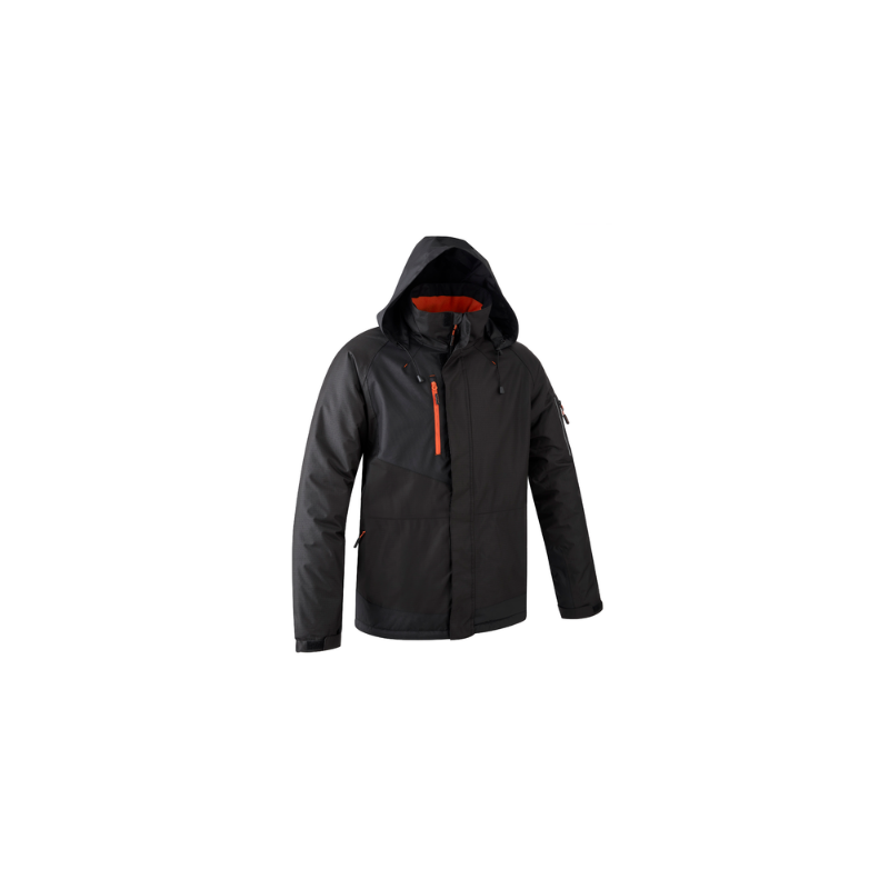 Parka YUZU Ripstop doublée en polaire  noire taille S à taille 4XL