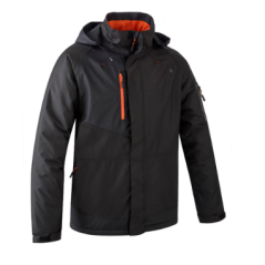 Parka YUZU Ripstop doublée en polaire  noire taille S à taille 4XL