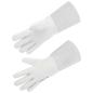 Gants fleur d'agneau manchette bovin 14 cm SINGER taille 9 et taille 11