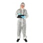 Combinaison blanche POLYPROPYLENE à capuche catégorie 1 taille M à taille 2XL