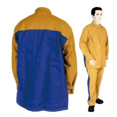 VESTE EN CUIR FLEUR DEVANT ET DOS PROBAN DE TAILLE S A TAILLE 2XL
