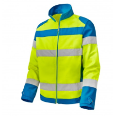 Blouson haute visibilité FLUOPRO azur et jaune de taille 0 à taille 6