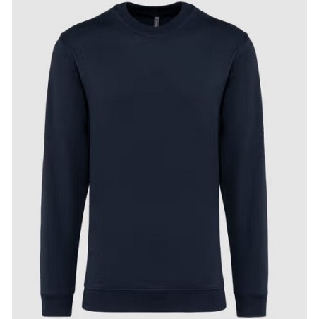 Sweat avec col rond bleu marine de taille XS à taille 4XL