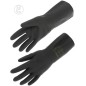 Gants LATEX noirs mixtes NEOPRENE floqué coton de taille 7 à taille 10