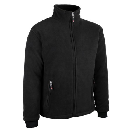 Veste polaire noire de taille XS à taille 3XL