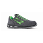 Chaussure basse  POINT aérée noire et verte S1P pointure 38 à pointure 48