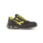 Chaussure basse BOLT en cuir, noir et jaune , S3 pointure 38 à pointure 48