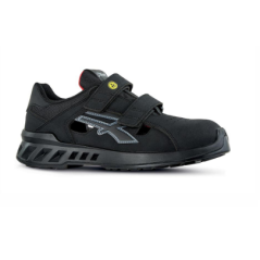 Chaussure basse GARY en cuir et nubuck à scratch S1P SRC ESD pointure 35 à pointure 48