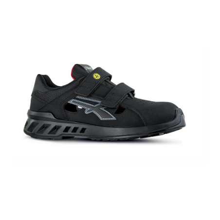 Chaussure basse GARY en cuir et nubuck à scratch S1P SRC ESD pointure 35 à pointure 48