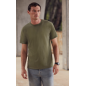 T-Shirt en coton avec manche courte HEATHER GREY de taille S à taille 5XL