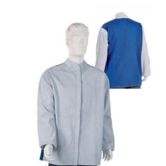 Veste de soudeur en croûte de bovin 80 cm taille M à taille XL