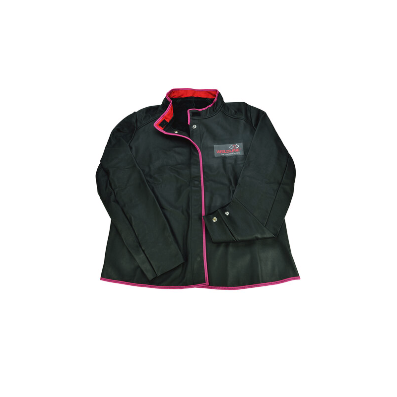 Veste de soudage en cuir noir pour femme de taille S à taille XL
