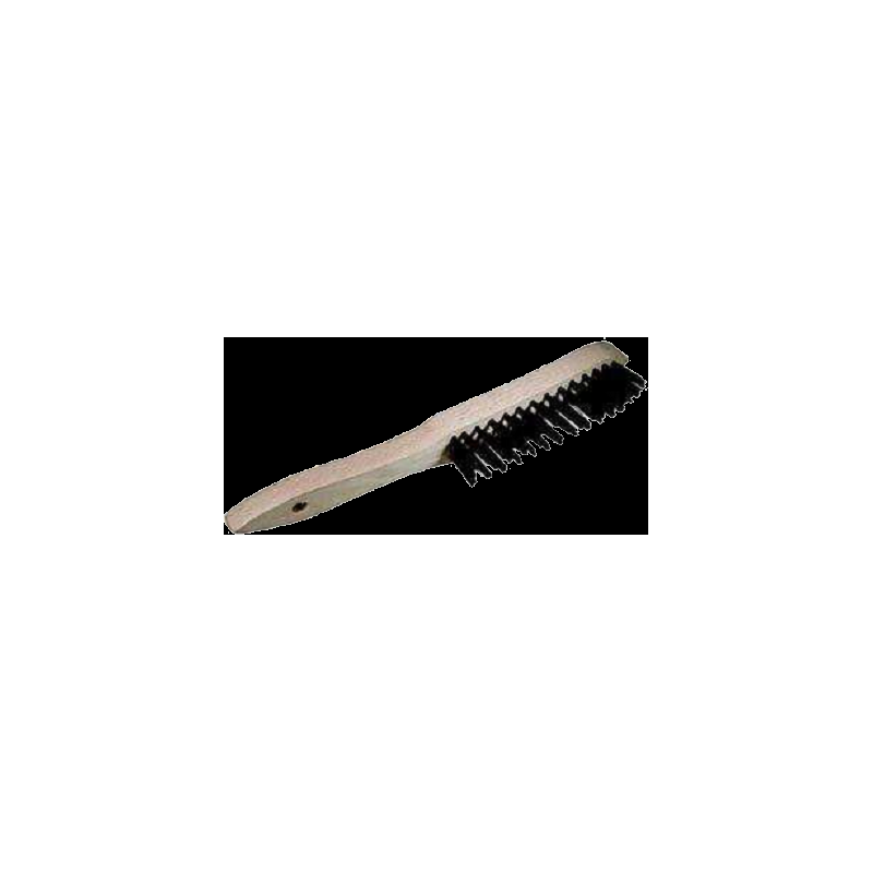 Brosse métallique 4 rangs à manche