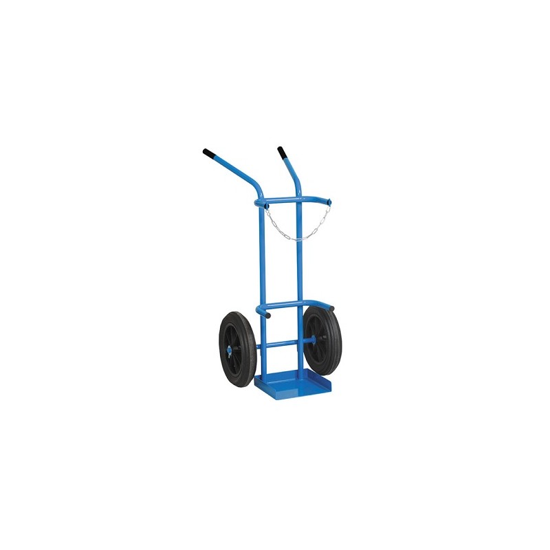 Chariot 1 bouteille roue pleine B50 pour argon et propane