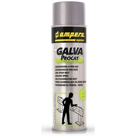 Peinture galvanisée mate en bombe de 500 ml