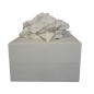 Chiffon blanc polyester-coton en carton de 10kgs