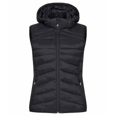 Doudoune noire sans manche pour femme de taille S à taille 2XL