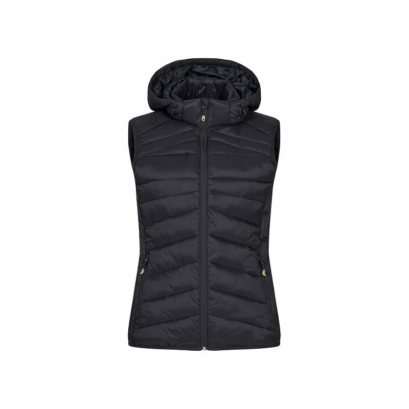 Doudoune noire sans manche pour femme de taille S à taille 2XL
