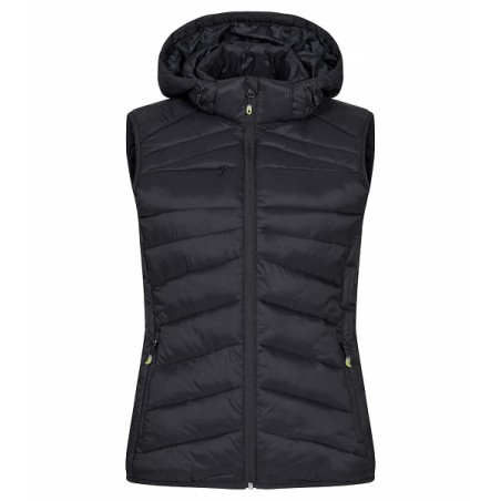 Doudoune noire sans manche pour femme de taille S à taille 2XL
