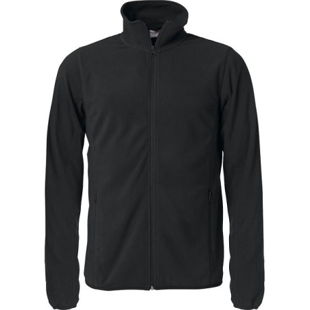 Veste polaire noire pour homme avec ZIP de taille XS à taille 4XL