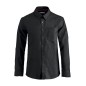 Chemise pour homme en coton noir manche longue OXFORD de taille S à taille 4XL