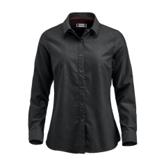 Chemise pour femme en coton noir avec manche longue GARLAND de taille S à taille 2XL