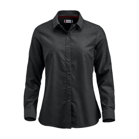 Chemise pour femme en coton noir avec manche longue GARLAND de taille S à taille 2XL