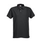 Polo stretch premium noir pour homme avec manche courte de taille XS à taille 3XL