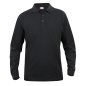 Polo homme noir manche longue de taille S à taille 5XL