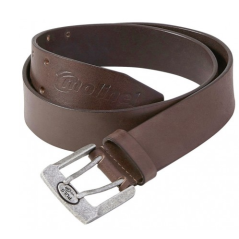 Ceinture en cuir marron avec boucle de 90 à  110 cm