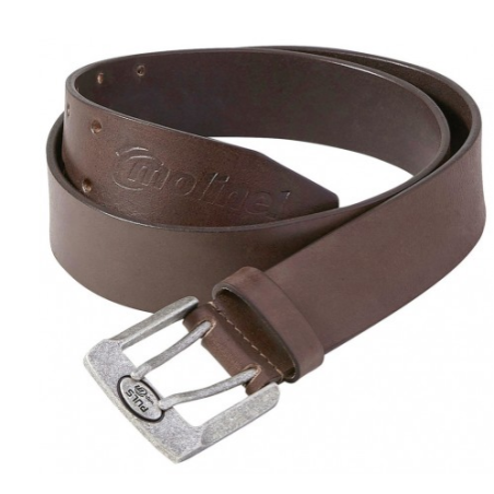 Ceinture en cuir marron avec boucle de 90 à  110 cm