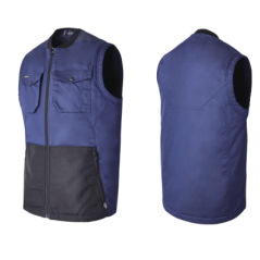 Gilet Bodywarmer CORDURA gris taille S à taille 4XL