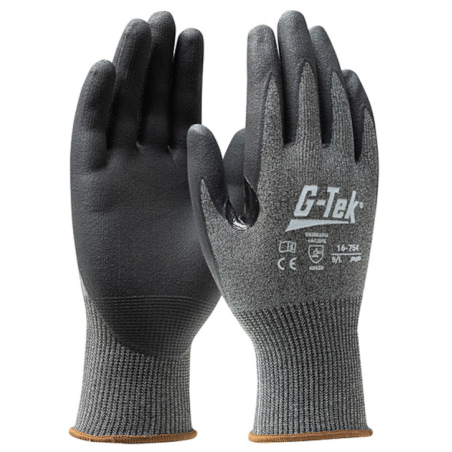 Gant anti coupure D enduit nitrile de taille 6 à taille 11