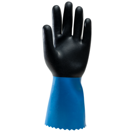 Gants EUROCHEM NE530 en néoprène épaisseur 0,9 mm, longueur 35 cm de taille 7 à taille 11