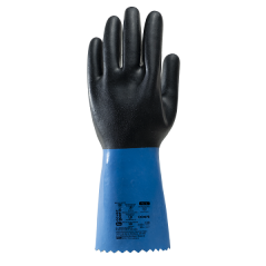 Gants EUROCHEM NE530 en néoprène épaisseur 0,9 mm, longueur 35 cm de taille 7 à taille 11